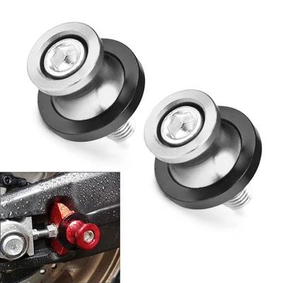 Carretes basculantes para motocicleta con soporte deslizante tornillo rosca de 8 mm para HONDA CBR plateado Foto 1 de 4