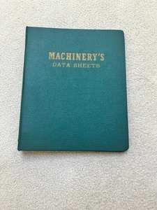 MACHINERY'S DATA SHEETS - VINTAGE 3 RING NOTEBOOK - 1950s - Bild 1 von 6
