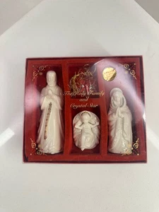 Vintage Lenox The Holy Family With Crystal Star Nativity Scene - Picture 1 of 14