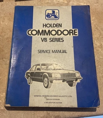 Vb commodore genuine holden printed maintenance manual (great  condition) - image 1 of 4