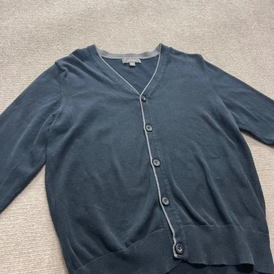 Vtg Merona Button-Up Black Cardian Mens M - Image 1 of 4