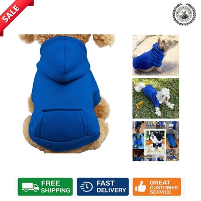 Sudadera con Capucha Clásica XX-Pequeña Perro - Cómoda Sudadera Azul Oscuro para Invierno Foto 1 de 4