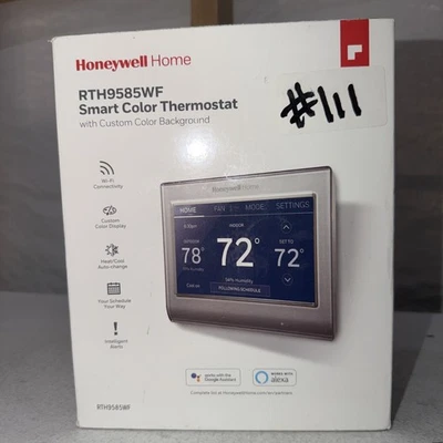 Termostato inteligente con pantalla táctil a color Honeywell Home RTH9585WF1004 Wi-Fi Foto 1 de 4