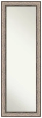 Silver Full Length Mirror for Door, 52x18 Lyla Ornate Silver Tall Wall Mirror... - Image 1 of 4