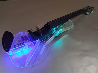 New! MAKOWSKI VIRO LED acrylic/composite electric violin, HANDMADE in Poland - Image 1 of 4