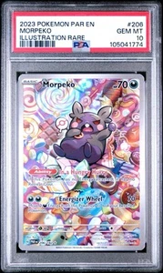 MORPEKO 206/182 | PSA 10 | Illustration Rare Graded Pokémon Card - Picture 1 of 2