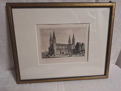 original Stahlstich Lange & Rauch   um 1880 Bamberg Biedermeier Oberfranken - Bild 1 von 2