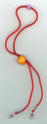 1件儿童红色眼镜太阳镜支架挂绳绳可调节弹性B6-D3 — 第 1/3 张图片