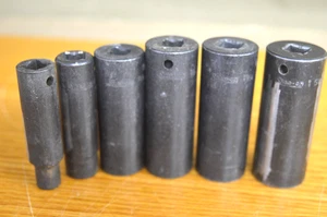 (6) Snap On 1/2" Drive Impact Sockets  6 Point        (3-G) - Imagen 1 de 9