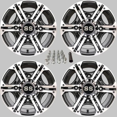 POLARIS RZR 900 12" VIPER M/B ATV / UTV ALUMINUM WHEELS (SET 4) POL10K - Image 1 of 4