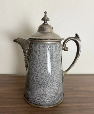 Cafetera Manning Bowman ágata antigua americana única rara coleccionable Foto 1 de 4