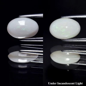 π 1.68ct Oval Natural Color Flash Coober Pedy White Opal - Australia Gem - Picture 1 of 6