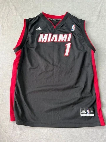 Miami Heat Bosh Adidas Jersey Adult XL Black Sleeveless Pullover Mens Cover