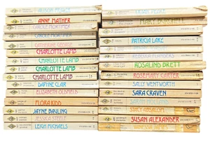 Lot Of 29 Vintage Harlequin Presents Romance Paperback Books 70's & 80s - Imagen 1 de 20