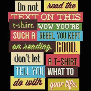 Do Not Read The Text On This T Shirt - Funny Womens T-Shirt Tshirt T Tee Shirts - Picture 1 of 10