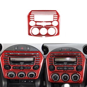 Red Carbon Fiber Interior Central Console Cover Trim For Mazda MX-5 Miata 09-15 - Imagen 1 de 17