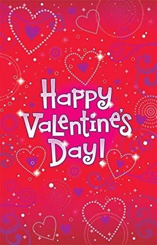 Love Crazy Hearts Holiday Valentine's Day Party Decoration Plastic Tablecover - Image 1 of 1