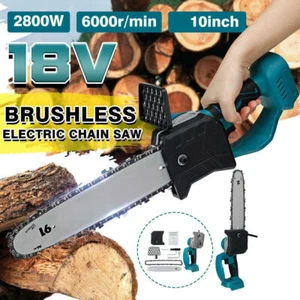 10'' Cordless Electric Wood Cutting Saw Cutter Chain saw For Makita 18V Battery - Picture 1 of 19