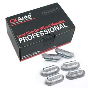 CKAuto P Style 1oz Lead Clip on Wheel Weights Uncoated 25Pcs/Box - Picture 1 of 3