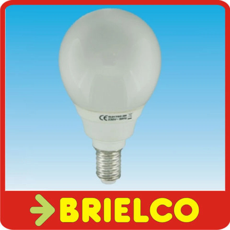LAMPARA BOMBILLA BAJO CONSUMO FLUORESCENTE LUZ DIA ESFERICA E14 11W 220V BD4085 - Imagen 1 de 1