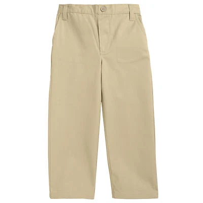Pantalón caqui para niños pequeños K9319-KH frente plano uniforme tostado francés talla 2T - 4T Foto 1 de 4