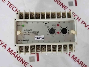 Selco T2200-12 3-Phase Over Current Relay 220V AC - Picture 1 of 5