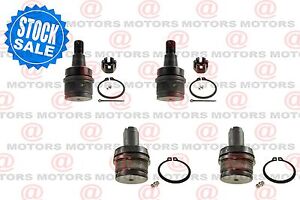 For Ford E-150 07-08 2WD Front Left And Right Lower Upper Ball Joints 4 Pcs New