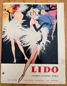 Lido Champs Elysees Paris Programm 1959 Vintage Burlesque Kabarett Heft Fotos - Bild 1 von 11