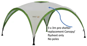 Coleman Event Shelter PRO M 3m 10ft Spare REPLACEMENT CANOPY FLYSHEET only - Picture 1 of 1