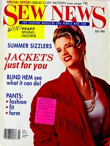 Sew News Magazine July 1994, No. 142: Jackets, Pants, Q&A and more. Ships Free - Picture 1 of 2