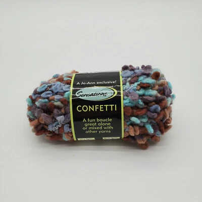 Sensations Confetti #601 Blue/Brown Confetti Bulky 50gr - Image 1 of 4