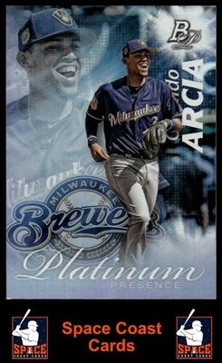 Bowman Platinum 2017 #PP-OA Orlando Arcia Platinum Presence Foto 1 de 2