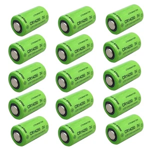 15x 3V 850mAh CR14250 Battery Without Plug Non-rechargeable Li-ion Battery NEW - Bild 1 von 12