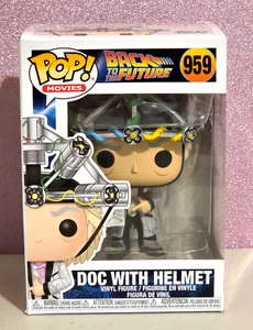 Funko Pop Movies Back to the Future DOC WITH HELMET #959 Vinyl Figure w/Box - Picture 1 of 8