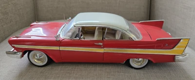 Anson 1957 Plymouth Fury Red 1:18 Scale Diecast Metal Model Collectible Car - Image 1 of 4