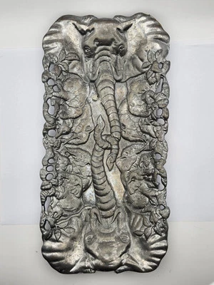 Bandeja de servir vintage Arthur Court safári elefante frutas/queijo/aperitivo - Imagem 1 de 4