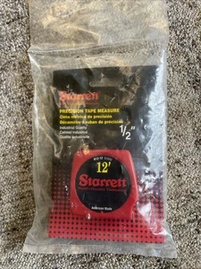 Cinta métrica STARRETT vintage sin bloqueo precisión 1/2” SAE 12’ pies hecha en EE. UU. - Imagen 1 de 7