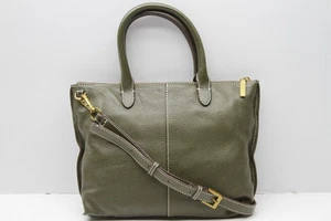 G.I.L.I. Rustic Leather Mini Tote Crossbody  RTL$164  OLIVE   Item #1 - Picture 1 of 22