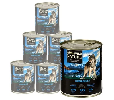 Hundefutter Nassfutter Gebirgssee Adult getreidefrei Lachs 6 x 800 g, Dehner - Bild 1 von 4
