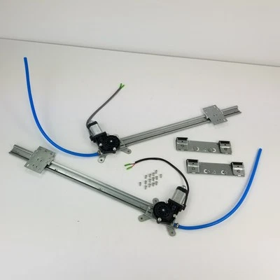 Kit regulador elevador ventana eléctrica de vidrio plano de 2 puertas Buick Roadmaster 1957-58 súper Foto 1 de 4