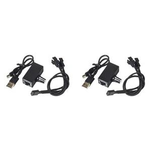 2X PWM-Drehzahlregler, 12 V, 4-Poliger PWM-Lüfterregler, USB-Typ-C-Stromver7656 - Afbeelding 1 van 6