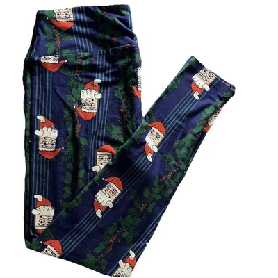 LuLaRoe Christmas Holiday Santa Claus Leggings Size TC (12-18) New Without Tags - Image 1 of 4