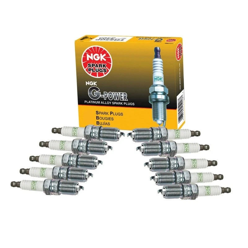 NGK 10pc G-Power Platinum Spark Plug For 2003-2019 Ford E-350 Super Duty 6.8 L4 - Изображение 1 из 1