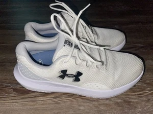 Under Armour Charged Surge 4 Running Shoes 3027000-100 White/Halo Men’s Size 11M - Picture 1 of 12