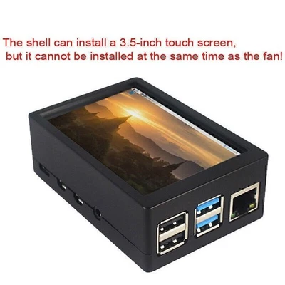 ABS Protective Case Shell with Cooling Fan Heatsink For Raspberry Pi 4 Model B - Image 1 of 4