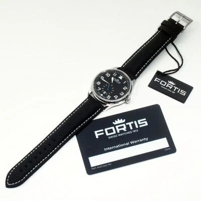 Fortis Pilot Classic Second 901.20.41LP Black Dial Automatic Winding Men's Watch - Изображение 1 из 4