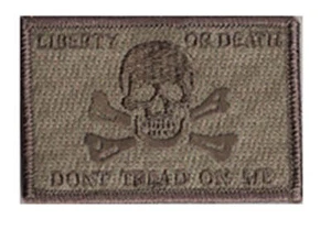 Gadsden & Culpeper Liberty or Death DTOM Cap Patch - Multitan - Hook Back - Imagen 1 de 1