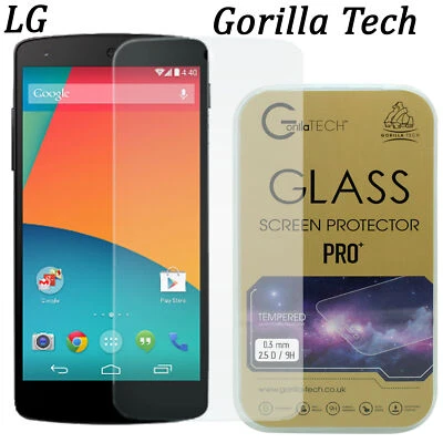 100% Genuine Gorilla Tempered Glass Film Screen Protector Shield For LG Nexus 4 - Image 1 of 4