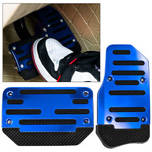 Blue Non Slip  Automatic Gas Brake Foot Pedal Pad Cover Car Auto Accessories