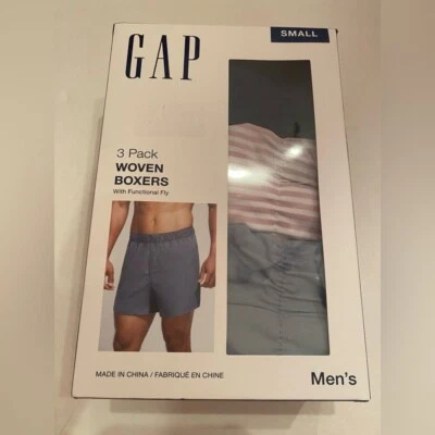 Новый с Ярлыками GAP мужчин 3 упаковки сплетенный боксеры с функциональный мухи размер маленький 30-31 - Изображение 1 из 3